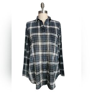 J.CREW Cotton Plaid Button-Down "Boy" Fit Shirt | SZ 4